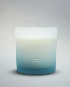 (350 G) White Powdery Scented Candle