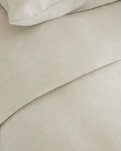 (160 Gsm) Washed Linen Duvet Cover