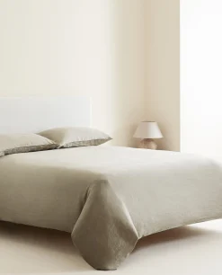 (140 Gsm) Washed Linen Duvet Cover