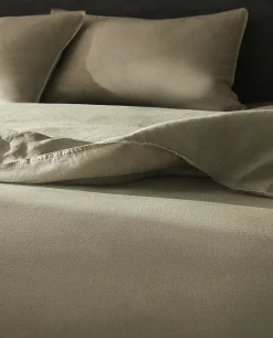 (140 Gsm) Washed Linen Duvet Cover