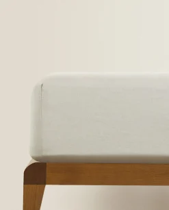 (140 Gsm) Washed Linen Fitted Sheet