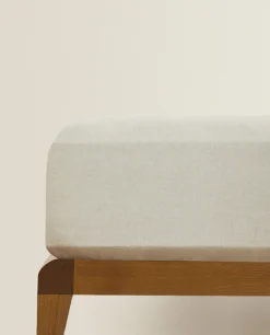 (160 Gsm) Washed Linen Fitted Sheet
