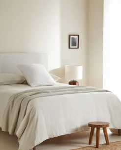 (160 Gsm) Washed Linen Fitted Sheet
