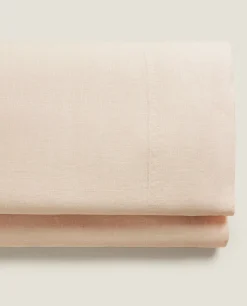 (140 Gsm) Washed Linen Flat Sheet