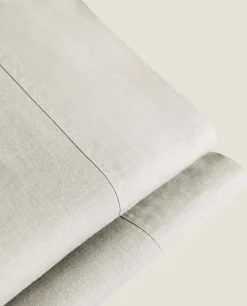 (140 Gsm) Washed Linen Flat Sheet