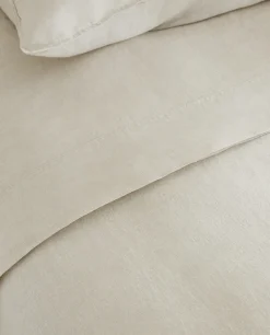 (160 Gsm) Washed Linen Flat Sheet