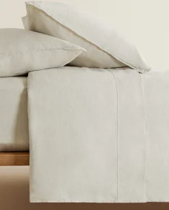 (160 Gsm) Washed Linen Flat Sheet