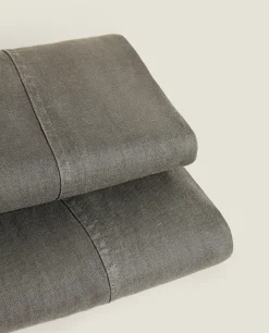 (140 Gsm) Washed Linen Flat Sheet