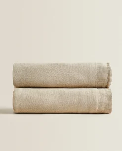 100% Linen Bedspread (320 Gsm)