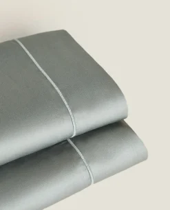 (300 Thread Count) Cotton Sateen Flat Sheet
