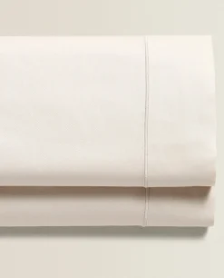 (300 Thread Count) Cotton Sateen Flat Sheet