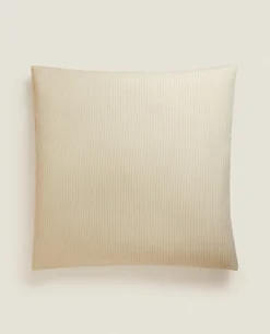(300 Thread Count) Striped Washed Sateen Pillowcase