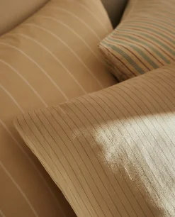 (300 Thread Count) Striped Washed Sateen Pillowcase