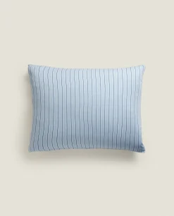 (300 Thread Count) Striped Washed Sateen Pillowcase