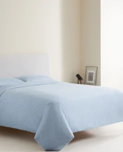 (300 Thread Count) Striped Washed Sateen Duvet Cover