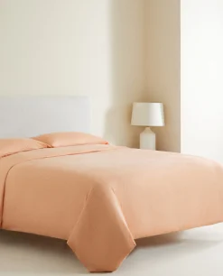 (300 Thread Count) Striped Washed Sateen Duvet Cover