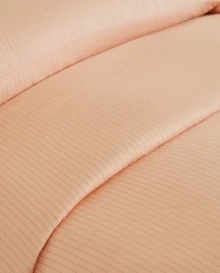 (300 Thread Count) Striped Washed Sateen Duvet Cover
