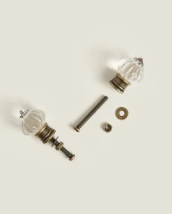 Acrylic Flower Door Knob (Pack Of 2)