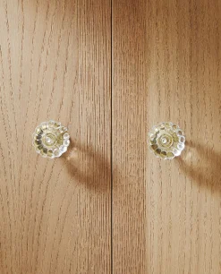 Acrylic Flower Door Knob (Pack Of 2)