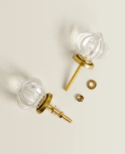 Acrylic Flower Door Knob (Pack Of 2)