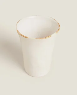 Antique Finish Ceramic Tumbler