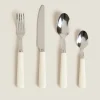 Beige Flatware Set (4 Pieces)