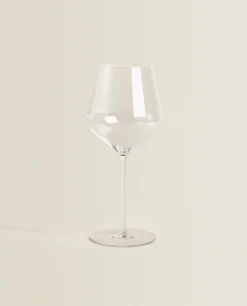 Blown Crystalline Wine Glass