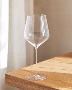 Blown Crystalline Wine Glass