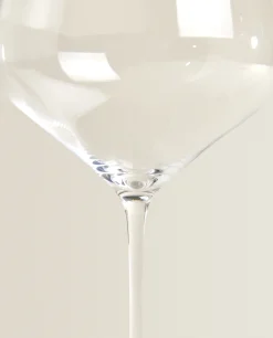 Blown Crystalline Wine Glass