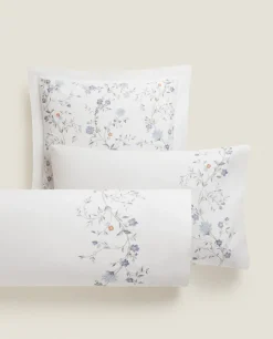 Blue Flowers Pillowcase
