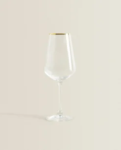 Bohemia Crystal Gold-Rimmed Wine Glass