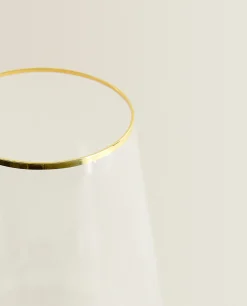 Bohemia Crystal Gold-Rimmed Wine Glass