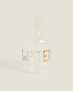 Borosilicate Glass Bottle With Letters
