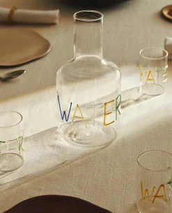 Borosilicate Glass Bottle With Letters