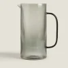 Borosilicate Glass Pitcher With Line Design