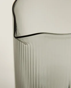 Borosilicate Glass Pitcher With Line Design