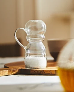 Borosilicate Glass Salt Shaker With Handle
