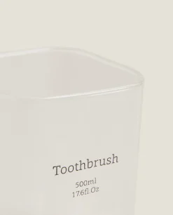 Borosilicate Glass Slogan Tumbler