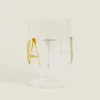 Borosilicate Glass Tumbler With Letters