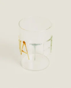 Borosilicate Glass Tumbler With Letters