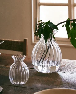 Borosilicate Glass Vase With Lines