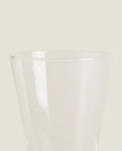 Borosilicate Wine Glass With Colored Stem