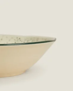 Bowl With Raised Floral Design For Christmas