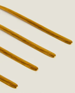 Box 4 Brunch Forks With Hammered Handle