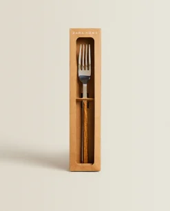 Box 4 Forks With Wood Pattern Handles