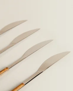 Box 4 Knives With Wood Pattern Handle