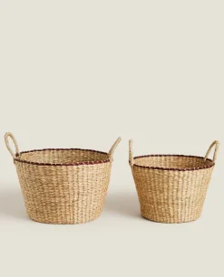 Braided Basket With Handles