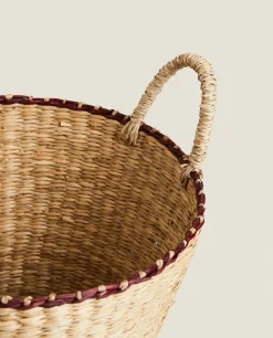 Braided Basket With Handles