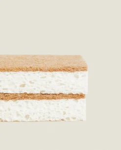 Cellulose And Fiber Non-Scratch Sponges (Pack Of 2)