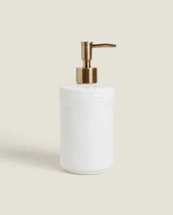 Ceramic Dispenser With A Raised Design